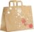 10 x Kerst Draagtassen Van Kraftpapier Met Platte Oren ” Tootsy” Take Away 32x17x27cm / Kersttasjes/ Kersttassen