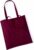 10x Katoenen schoudertasjes bordeaux rood 42 x 38 cm – 10 liter – Shopper/boodschappen tas – Tote bag – Draagtas