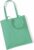 10x Katoenen schoudertasjes mint groen 42 x 38 cm – 10 liter – Shopper/boodschappen tas – Tote bag – Draagtas