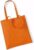 10x Katoenen schoudertasjes oranje 42 x 38 cm – 10 liter – Shopper/boodschappen tas – Tote bag – Draagtas