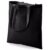 10x Katoenen schoudertasjes zwart 42 x 38 cm – 10 liter – Shopper/boodschappen tas – Tote bag – Draagtas