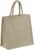 1x Jute boodschappentassen/strandtassen 35 x 34 cm naturel – Draagtassen met hengsels – Eco – Milieubewust – Trendy tas