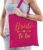 1x Vrijgezellenfeest Bride to be tasje roze/goud goodiebag dames – Accessoires vrijgezellen party vrouw