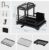 2 Tier Afdruiprek, Zwarte Afdruiprek met Afvoer, Gootsteen Afdruiprek mit Lekbak, Dish Drying Rack, Black Dish Dranier