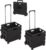 2x Opvouwbare trolley met krat – maximaal 25 kg / 40 liter – boodschappen/ reis trolley