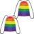 2x Rugtasje/rugzak regenboog/rainbow/pride vlag voor volwassenen en kids – Festival/pride musthaves