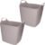 2x stuks bathroom Solutions Kuip – flexibel – emmer – grijs – 25 liter