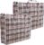 2x stuks wastas/boodschappentas/opbergtas/kussenstas zwart print – 80 x 70 x 30 – Jumbo shoppers