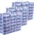 3x stuks wastas/boodschappentas/opbergtas/kussenstas blauw print – 100 x 70 x 30 – Jumbo shoppers