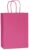 50 Papieren Draagtassen – Roze – 26+12×34 – Gedraaide grepen – 50 Stuks