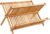 Afdruiprek/afwasrek 2-laags bruin 42 x 33 cm van bamboe hout – Afwassen