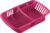 Afwas afdruiprek fuchsia roze kunststof 52 x 33 x 11 cm – Afwassen/drogen met lekbak