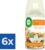 Air Wick Freshmatic Max Pure Automatische Spray Navulling Vanilla Blossom & Delicious Caramel 250 ml – Voordeelverpakking 6 stuks