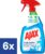 Ajax Triple Action Glasspray – 6 x 750 ml