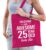 Awesome 25 year / geweldig 25 jaar cadeau tas roze voor dames – kado tas / verjaardag tasje / shopper