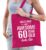 Awesome 60 year / geweldig 60 jaar cadeau tas roze voor dames – kado tas / verjaardag tasje / shopper