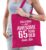 Awesome 65 year / geweldig 65 jaar cadeau tas roze voor dames – kado tas / verjaardag tasje / shopper