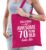 Awesome 70 year / geweldig 70 jaar cadeau tas roze voor dames – kado tas / verjaardag tasje / shopper