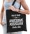 Awesome assistant / geweldige assistent cadeau tas zwart voor dames en heren – kado tas / beroep cadeau tas