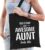 Awesome aunt / geweldige tante cadeau katoenen tas zwart voor dames – kado tas / tasje / shopper