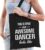 Awesome dancer / geweldige danseres cadeau katoenen tas zwart voor dames – kado tas / beroepen / tasje / shopper