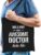 Awesome doctor / dokter cadeau katoenen tas zwart voor heren – zorgpersoneel kado / tasje / shopper