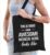 Awesome medical hero / held cadeau katoenen tas zwart voor dames – zorgpersoneel kado / tasje / shopper