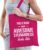 Awesome stewardess / geweldige stewardess cadeau tas fuchsia roze voor dames – kado tas / bedankt / beroep cadeau tas