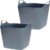 Bathroom Solutions flexibele kuip emmers/wasmanden – 2x stuks – 40 liter