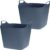 Bathroom Solutions flexibele kuip emmers/wasmanden – 2x stuks – blauw