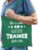 Bellatio Decorations cadeau tas trainer – katoen – groen -This is what an awesome trainer looks like