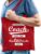 Bellatio Decorations cadeau tas voor coach/trainer – bedankt – rood – katoen – 42 x 38 cm