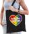 Bellatio Decorations Gay Pride tas – dancing queen – katoen – 42 x 38 cm – LHBTI