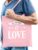 Bellatio Decorations Gay Pride tas – katoen – 42 x 38 cm – roze – LHBTI – All you need is love