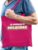 Bellatio Decorations Gay Pride tas voor heren – kusjesdag – fuchsia roze – katoen – 42×38 cm – LHBTI