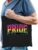 Bellatio Decorations Gay Pride tas voor heren – zwart – katoen – 42 x 38 cm – regenboog – LHBTI