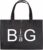 Big Bag – Zwarte Vilten Shopper A3 – Grote Tas – Cadeau Vilten Tas – Zwarte Vilten Tas Met Hengsels A3 Formaat