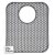 Bodo® Gootsteenmat Siliconen Grijs Met Gat – 34 x 29 cm – Keuken Accessoires – Gootsteen Beschermer – Onderzetters Siliconen – Anti Kras – Gootsteen Accessoires