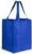 Boodschappen tas/shopper blauw 38 cm – Stevige boodschappentassen/shopper bag