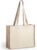 Boodschappentas – Big shopper – Schoudertas – Strandtas – Heren – Dames – 39 x 31,5 cm – 20 Liter – Katoen – Jute – Bruin