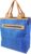 Boodschappentas Blauw – Canvas Boodschappentas – Ritssluiting – Verstevigde Bodem – 27 Liter