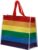 Boodschappentas Regenboog Vlag Duurzame RPET Shopper Tas – 33x40x17cm