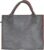 Boodschappentas Vilt – Grijs / Rood – 35 x 20 x 28 cm – Vilten tas – Stevige tas – Goodiebag – Shopper – Handtas