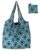 boodschappentassen opvouwbaar en herbruikbaar, shopper blue green check