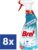 Bref Keukenreiniger Spray Green – Voordeelverpakking – 8 x 750ml