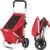 Cheqo® Boodschappentrolley met Wielen – Boodschappenkar – Trolley – Uitneembare Tas – Afneembare Boodschappentas – 48 Liter – 50x45x100cm – Rood