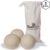 CleanBee® Drogerballen XXL 3 stuks in handig katoenen bewaarzakje – Wasverzachter – Duurzaam – Droogballen – Wasbol – Dryer balls – Ecologisch – 100% wol