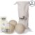 CleanBee® XXL Drogerballen met 30ml Mami Milano® Sandalo Geconcentreerde Geurdruppels – WasdrogerBallen – Droogballen – Wasparfum – Wasbol – 100% wol – Milieu- en…