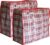 Cosy & Trendy opbergtas/hoes voor kussen/deken – 2st – rood – 80 x 70 x 30 cm