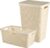 Curver Jute Wasmand met deksel 58L + Wasmand 46L – Gebroken Wit